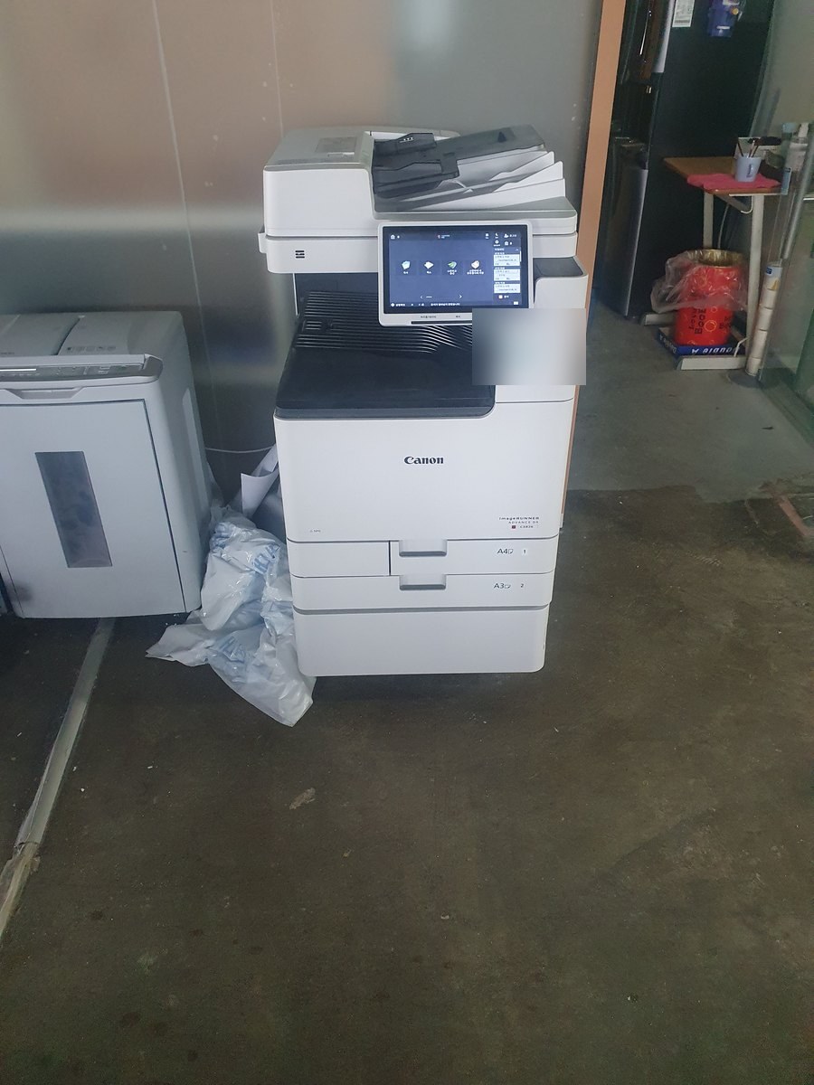현장사무소에 설치된 iR-ADV DX C3826i (종합건설)